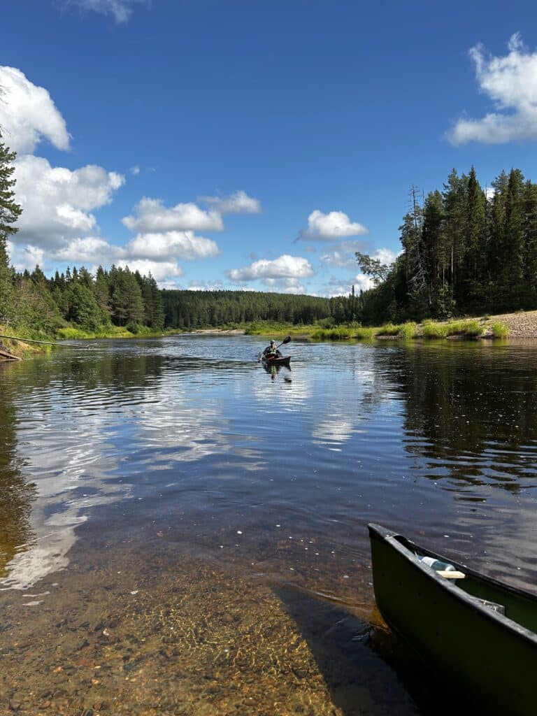 Oulankariver canoeing